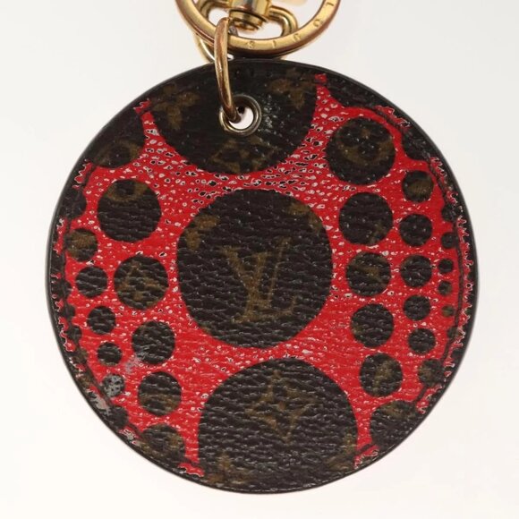 LOUIS VUITTON Yayoi Kusama Porte Cles Monogram Pumpkin Charm M66738 Auth 138042 - Picture 2 of 13